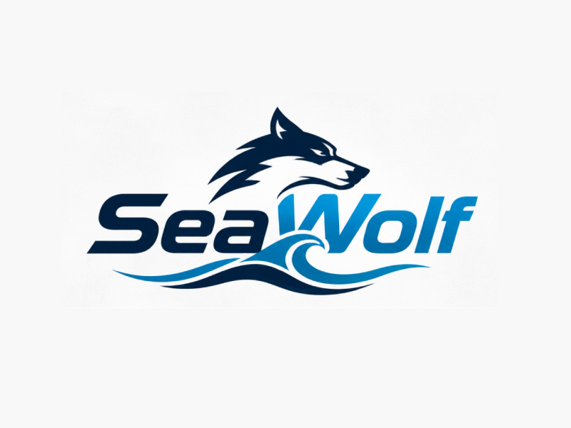 seawolf图标文字logo设计