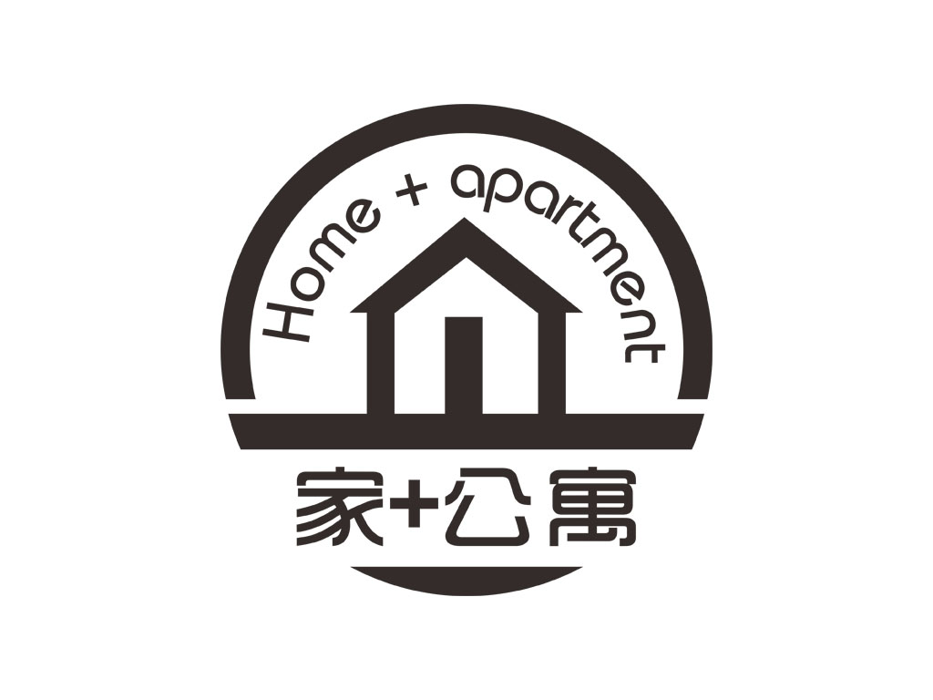 家+公寓LOGO设计 - LOGO123
