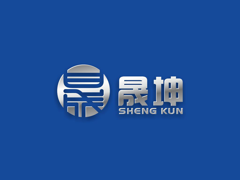 圆形logo设计 晟坤车头前脸标志LOGO设计 - LOGO123