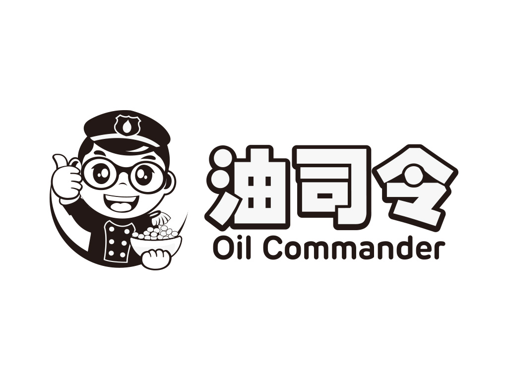 油司令卡通logo设计LOGO设计 - LOGO123