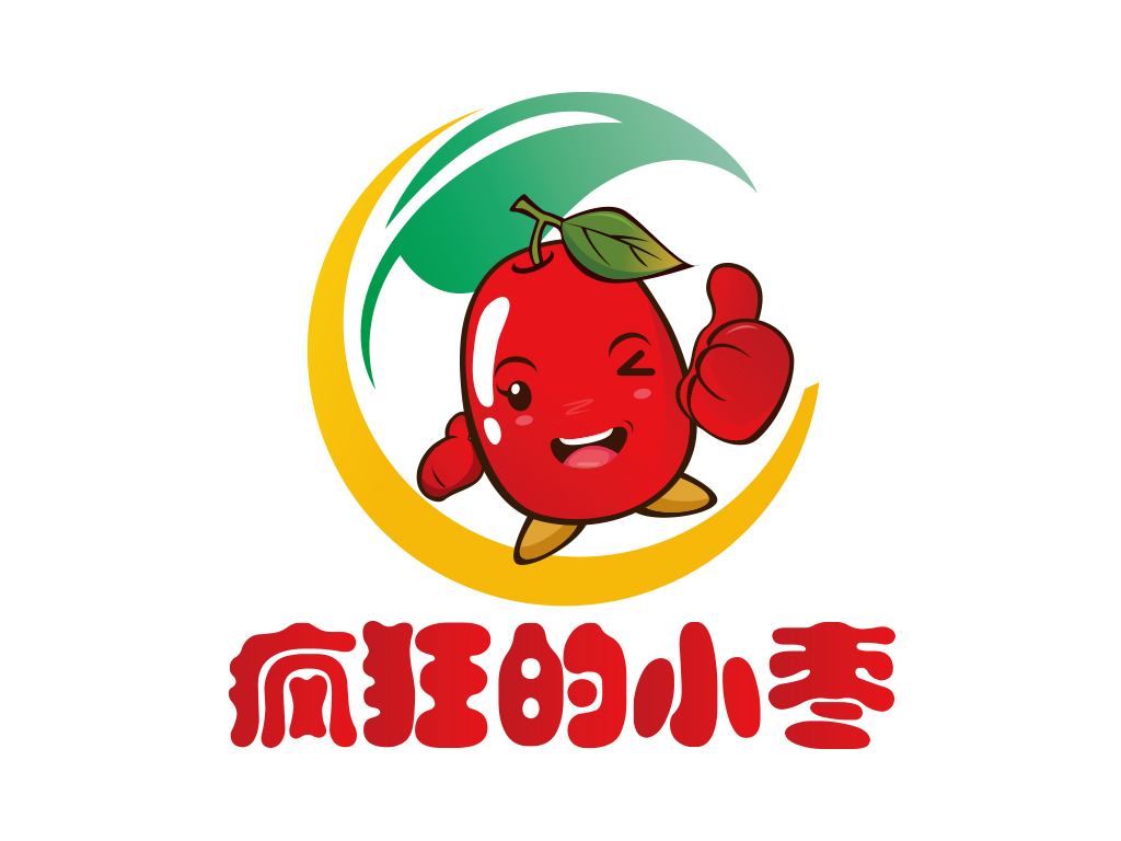 疯狂的小枣食品卡通设计LOGO设计 - LOGO123